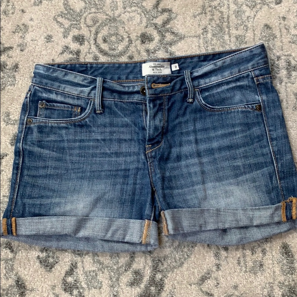 Abercrombie & Fitch Mod-Rise Jean Shorts
